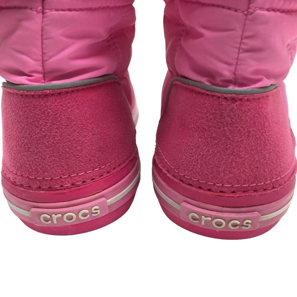 Crocs Kids' Crocband LodgePoint Pull-On Boot Pink J3